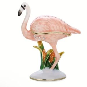 Pink Flamingo Trinket Box
